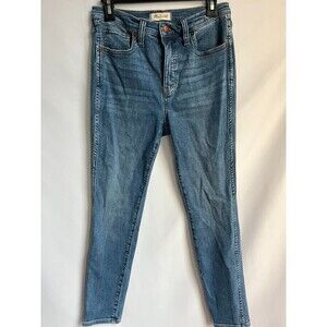 Madewell 10" High-Rise Skinny Crop Jeans Medium Wash 27 Ankle Womens Classic
